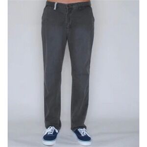 Toddland Shipwreck Pants Mens 28 Gray Chino Anchor Nautical Pull Out Pockets NEW
